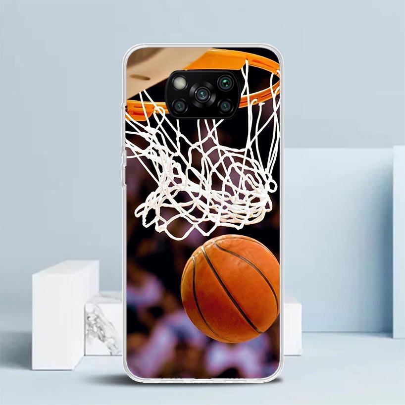 Basketball Basket Sports Phone Case For Xiaomi Poco F7 Ultra X5 X6 X7 Pro M7 Redmi 15C 15 13C 13 12C 12 10C 10 10A 9 9C 9A 9T Co