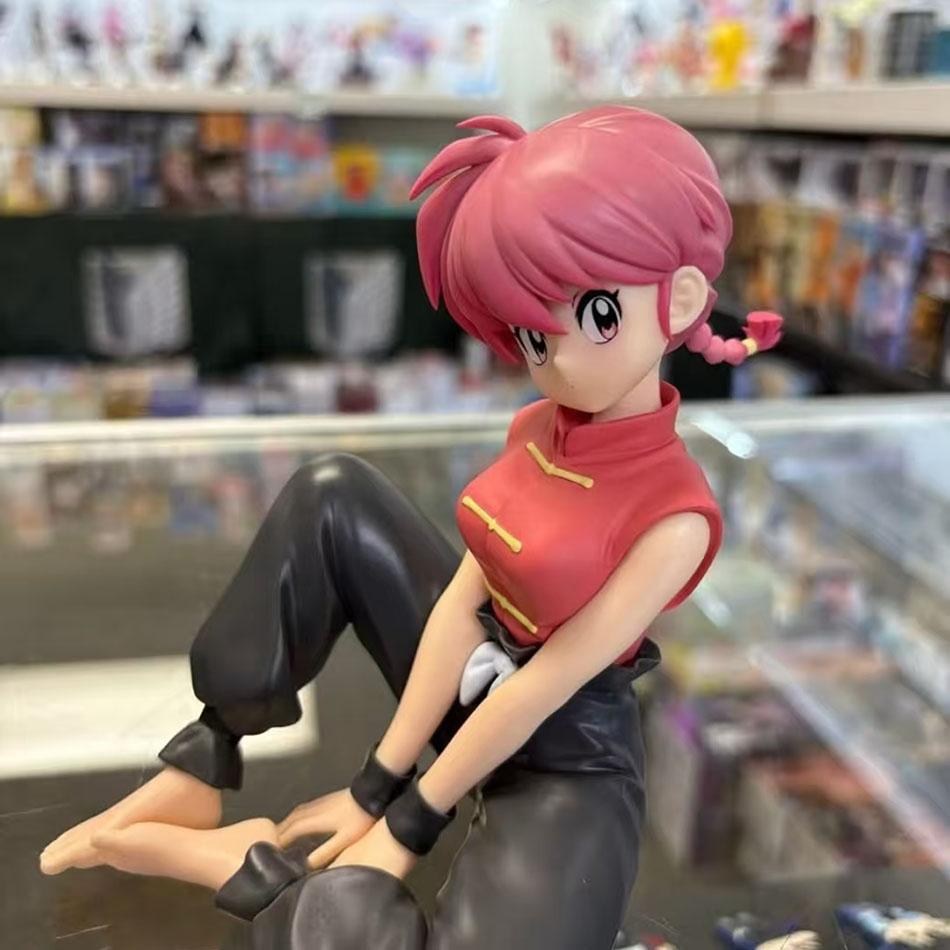 В наличии Ranma ½ Рамма Саотомэ Аниме ПВХ Фигурка Действия Кукла Модель Сидячая Поза Рамма Саотомэ Подарок на День Рождения