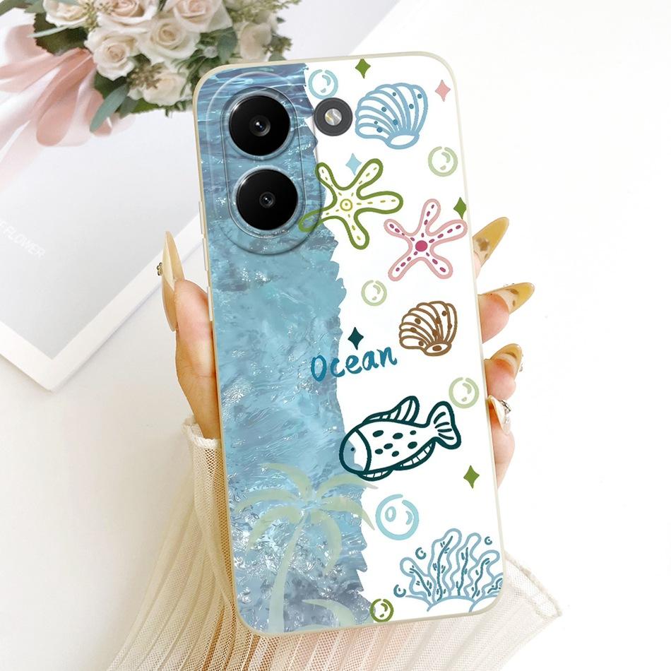 Для Xiaomi Poco X8 Pro / X8 Pro Max Милый Кот Цветок Мультяшный Чехол для Телефона Для Poco X8Pro X 8 Pro Max 5G Мягкий Силиконовый Чехол Защитные Бортики