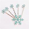 Cute Girls Princess Barrette Comb Snowflake Hairpin Crystal Hair Clip Jewelry