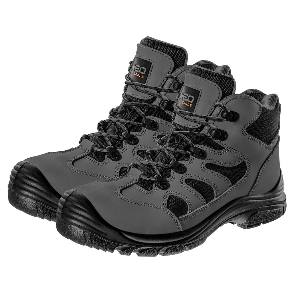 S3 SRC Work Boots, Metal Free, Gray, Size 41