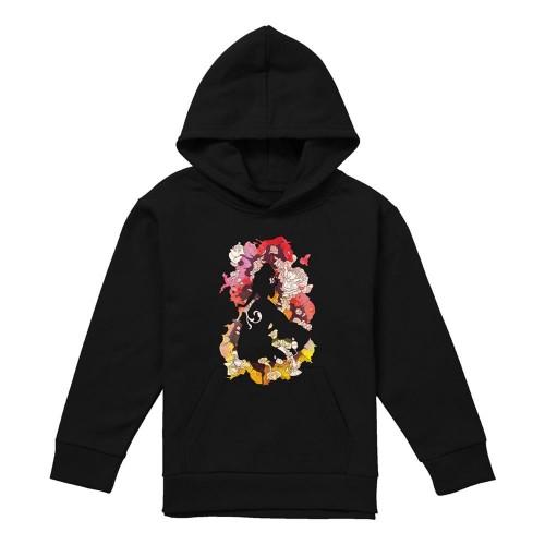 Beauty And The Beast Childrens/Kids Belle Flower Silhouette Heather Hoodie