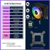 Черный Медный Кулер для CPU Black Fin с 4 Тепловыми Трубками для Платформ 2011, 115X и 1700 - Тихий Настольный Вентилятор