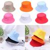 Fashion Outdoor Sunscreen Casual Fisherman Cap Bucket Hat Candy Color Sun Caps