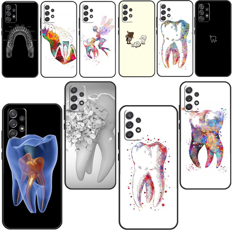 Мягкий чехол для зубов от стоматолога для Samsung Galaxy A32 A52 A72 A12 A42 A40 A50 A70 A03S A21S A52S A71 A51