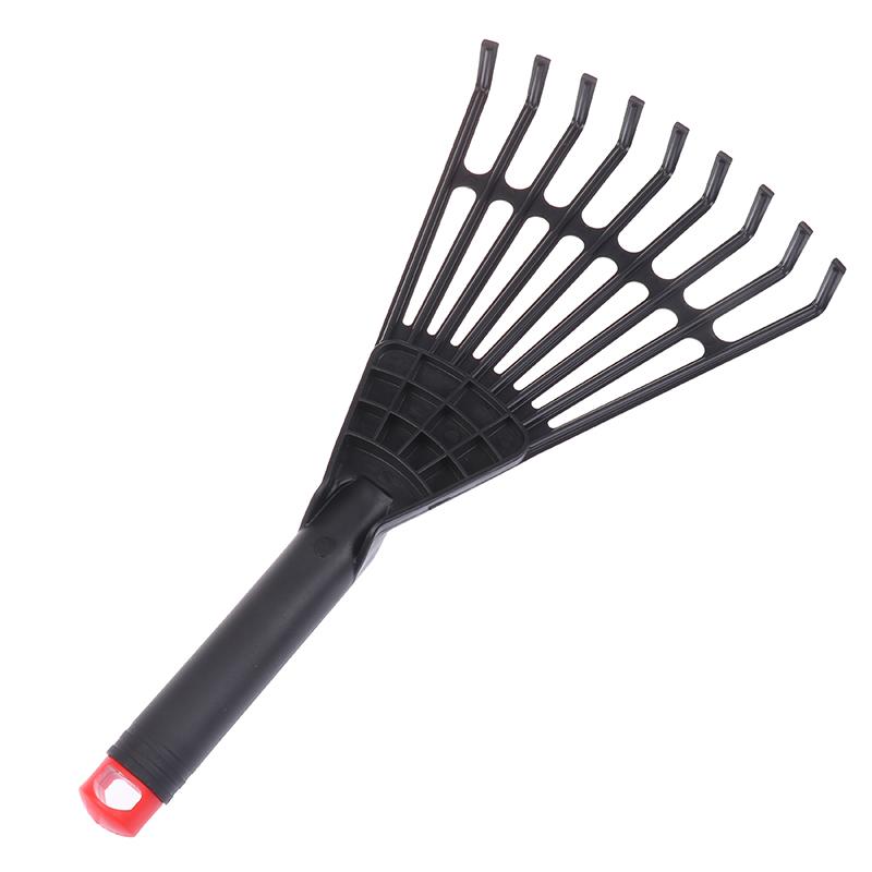 1 шт. садовые грабли для листьев и травы пластиковые грабли садовые грабли ручной инструмент для газона с ручкой инструмент для ухода за садом уход за растениями