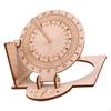 Equatorial Sundial Clock DIY Wooden Scientific Model Teaching for Students