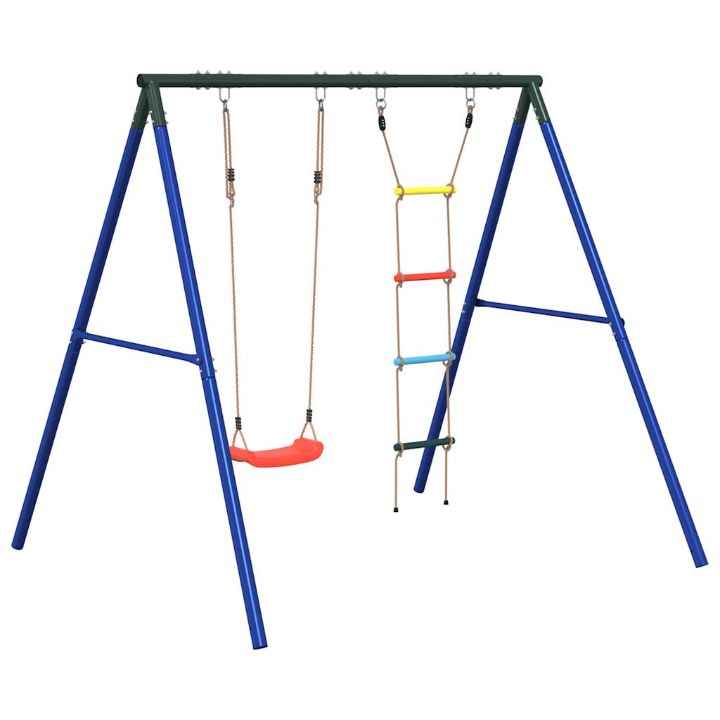 Swing Set with Swing Seat and Rope Ladder