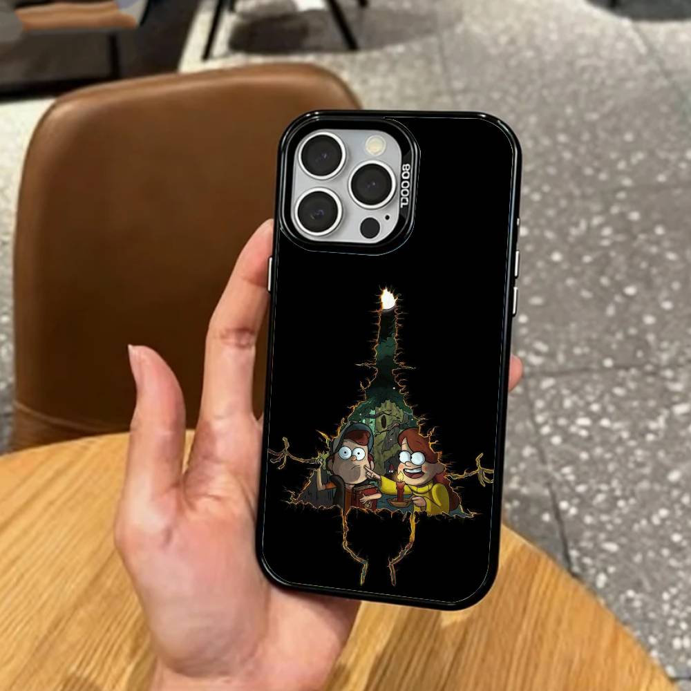 Билл Шифр G-Гравитация F-Падения Чехол для телефона для iPhone17,16,15,14,13,12,11 Plus,Pro Max Цветной Посеребренный Внутренний Чехол