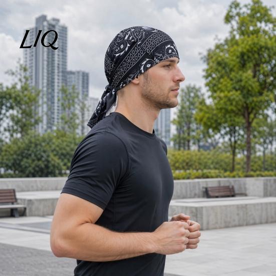 Кепка в стиле Casual Street Style, Пиратская кепка, Регулируемая лента, Хип-хоп кепка с узором "кешью", Гибкая посадка, Дышащая эластичная ткань, Хип-хоп, Для активного отдыха и спорта
