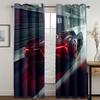 Красный ЧерныйСпортивный автомобиль Темный Крутой Детский Оконные Шторы в Детской Спальне Гостиной Холле Украшения Кухни Шторы Жалюзи