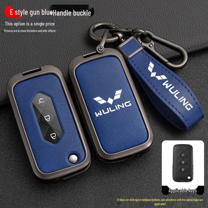 Wuling Xingchen 2022 Key Cover for 21 Jiachen Xingyao Edition - Metal Folding Car Key Shell with Buckle