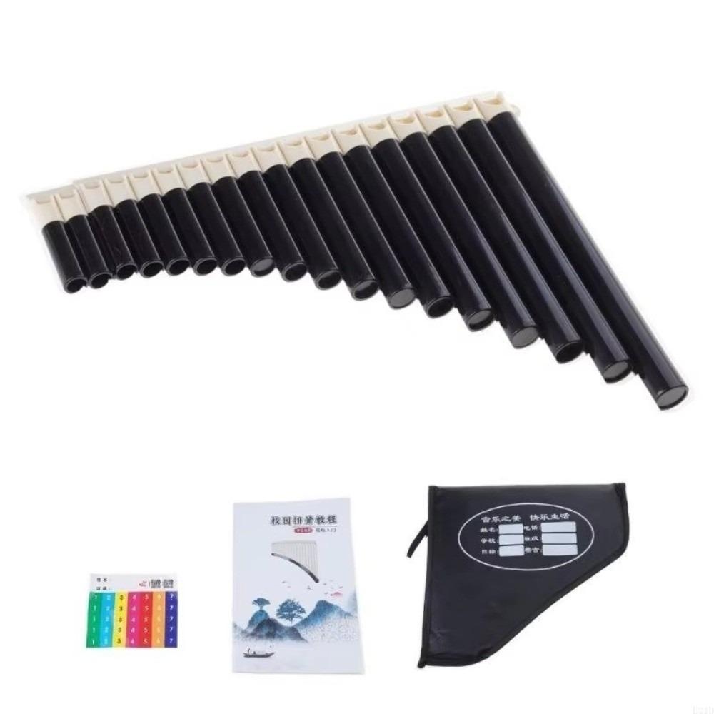 18 Pipes Pan Flute Portable Wind Instrument Beginner Friendly C Scale Panpipe Practice Instrument