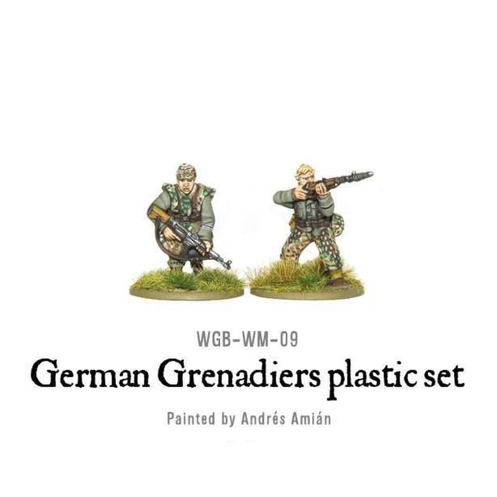 Warlord Games/Bolt Action 1/56 German Panzer Grenadier (30 Figures) Assembly Kit WLGWGB-WM-09 (Personnel)