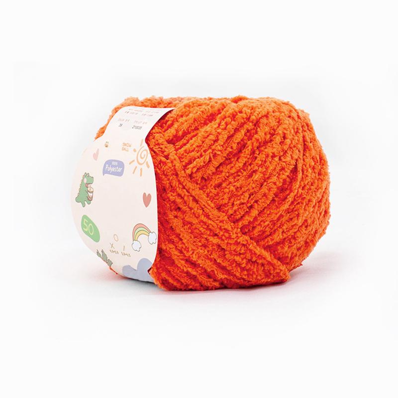 Soft Chenille Yarn Baby Knitting Wool Yarn Plush Thick Velvet Yarn for Hand Knitting Crochet DIY Sweater Scarf Hat Doll