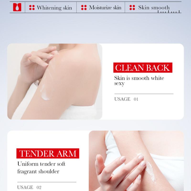 Отбеливающий лосьон для тела с койевой кислотой 250 г SADOER Увлажняющий омолаживающий лосьон для тела