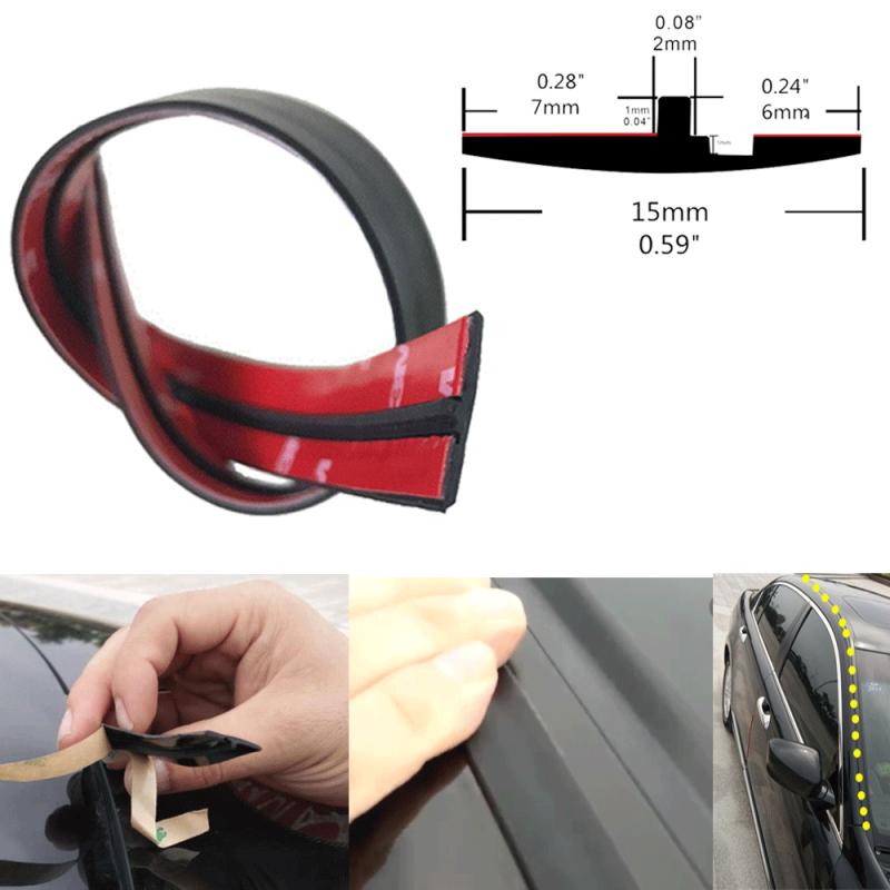 3M Rubber Moulding Car Roof Edge Windscreen Sunroof Pillar Gutter Seal Strip