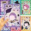 8Sheets Children DIY Puzzle Sticker Games K-POP DEMON HUNTERS Make A Face Funny Assemble Jigsaw Stickers Kids Educational Toys