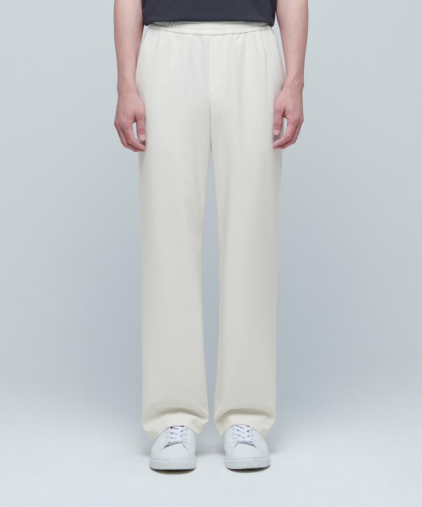 MUSINSA STANDARD Genderless Wide Elastic Waist Slacks [Cream]