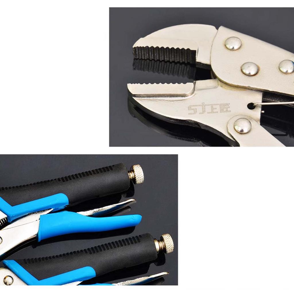 10 Inch Flat-Mouth Pliers, Adjustable Opening Straight-Mouth Clamping Pliers