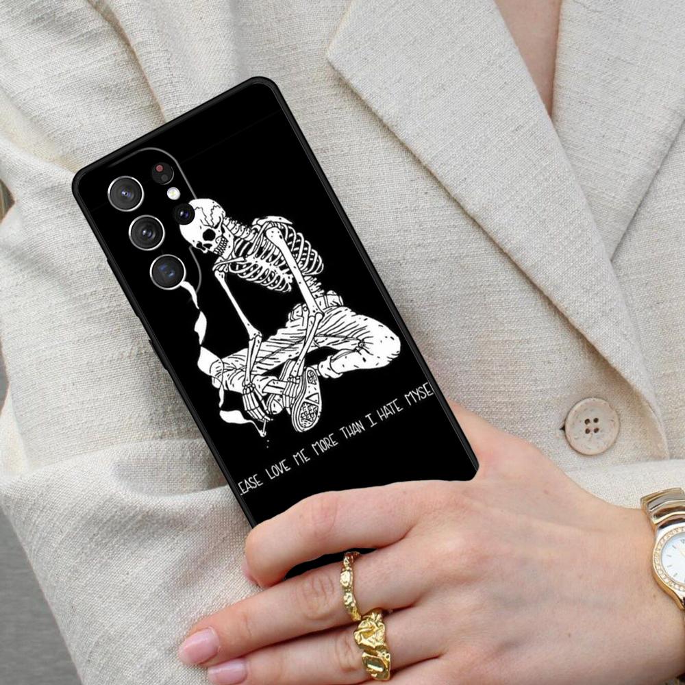 Skeleton Cell Phone Case for Samsung Galaxy S26 Ultra S25 S24 S23 S22 S21 S20 Note10 Cover