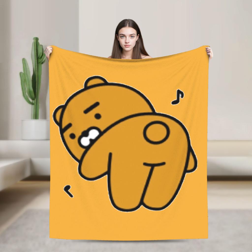 K-Kakaos F-Friends   Plush Blanket Kids  Flannel Throw Blanket For Couch Chair Soft Custom Quality Bedspread Gift Idea