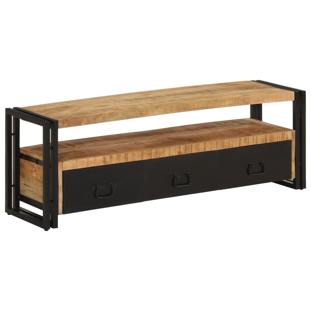 TV Stand 120 x 30 x 40 cm Solid Mango Wood