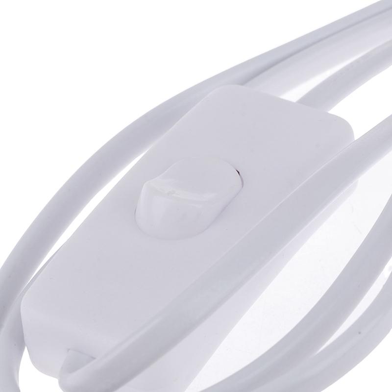 Кабели питания 1,8 м Вилка ЕС Кабель с выключателем для светодиодной трубки T5 T8 Провод для зарядки питания Подключение