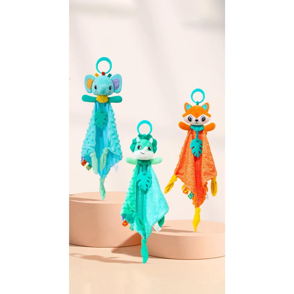 Baby Security Blanket Plush Toy Fox Elephant Dinosaur Soft Lovey Baby Gifts for Newborn Toddler Snuggle Plush Baby Toys