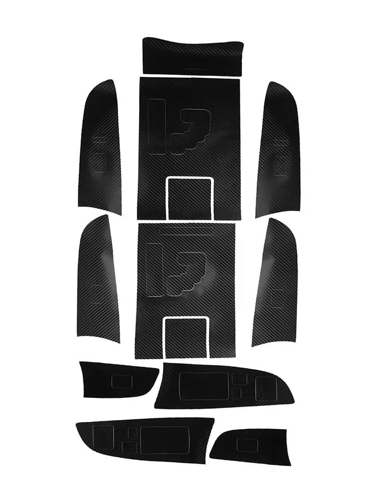 7 шт. наклеек для салона автомобиля LEXUS I 50 300 350 2012-2006 карбоновое волокно коробка переключения передач панель крышка отделка наклейка декор