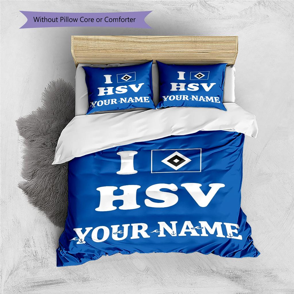 Custom Name HSV Bedding,Quilt Set Quilt Cover Pillowcase Home Birthday Gift(1 * duvet cover + 2 * pillowcase, without core) -HE70