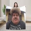 Drachenlord Meme Poster Rainer Winkler Flannel Blankets Winter  Soft Bedding Throws Bedroom Print Bedspread Sofa Bed Cover