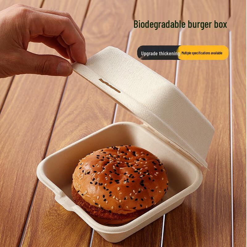 COFLYEE Biodegradable Disposable Take-Out Food Boxes