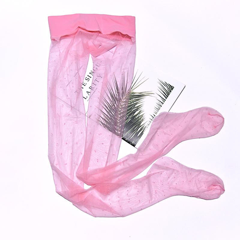 Ультратонкие чулки в горошек 512 иглы большого размера с формой стопы - Бесшовные, шелковистые, высокопрозрачные ластовица 360.