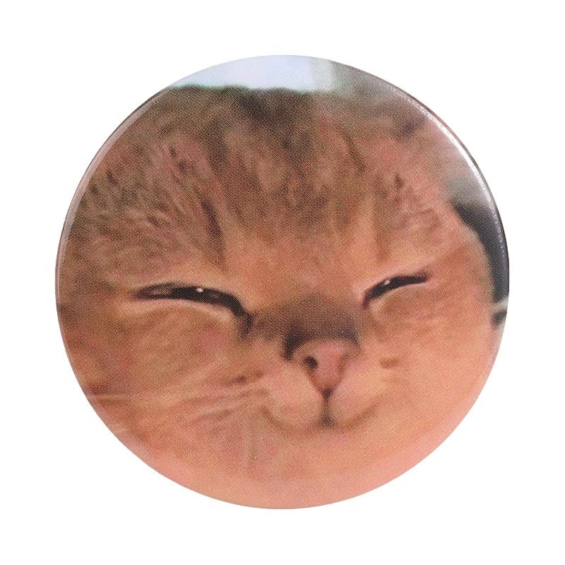 Xiaomi Cartoon Flame Cat Meme Badge Tinplate Soft Button Pin Funny Cute Sunglasses Cat Expressions Brooch Lapel Bag Badge Jewelry Gifts
