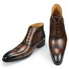 Модные Роскошные Мужские Ботильоны из Натуральной Кожи Модные Повседневные Zapatos De Hombre Костюм Работа Безопасность Заостренный Носок Крутые Трендовые Ботинки На Заказ