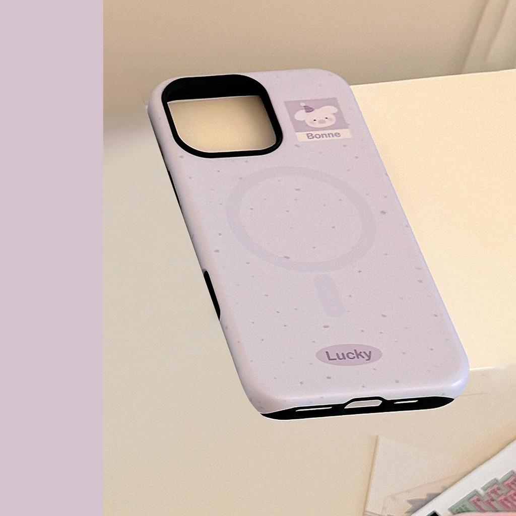 Small Animal Magnetic Holder Mobile Phone Case for Apple for IPhone16For13 Film 15promax Hard 14 Korean 17
