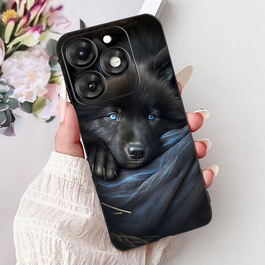 Чехол для телефона с изображением дракона и рыбы кои для Itel A70 A60 A60s, мягкий ТПУ, мультяшный бампер на Itel A27 A25 A35 A48, противоударный чехол