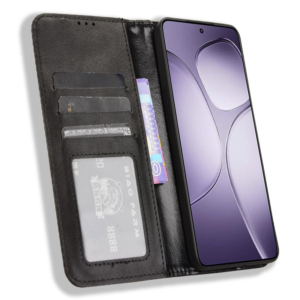 Для Xiaomi Redmi K70 Ultra Чехол для мобильного телефона Ретро PU кожа Кошелек Подставка для телефона Обложка