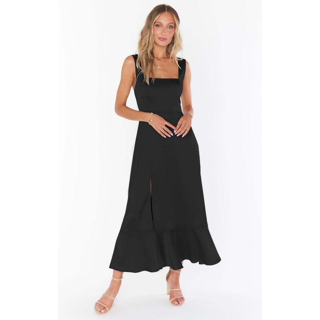 GMXIA Летняя элегантная мода женское темпераментное пригородное платье с разрезом юбка от кутюр