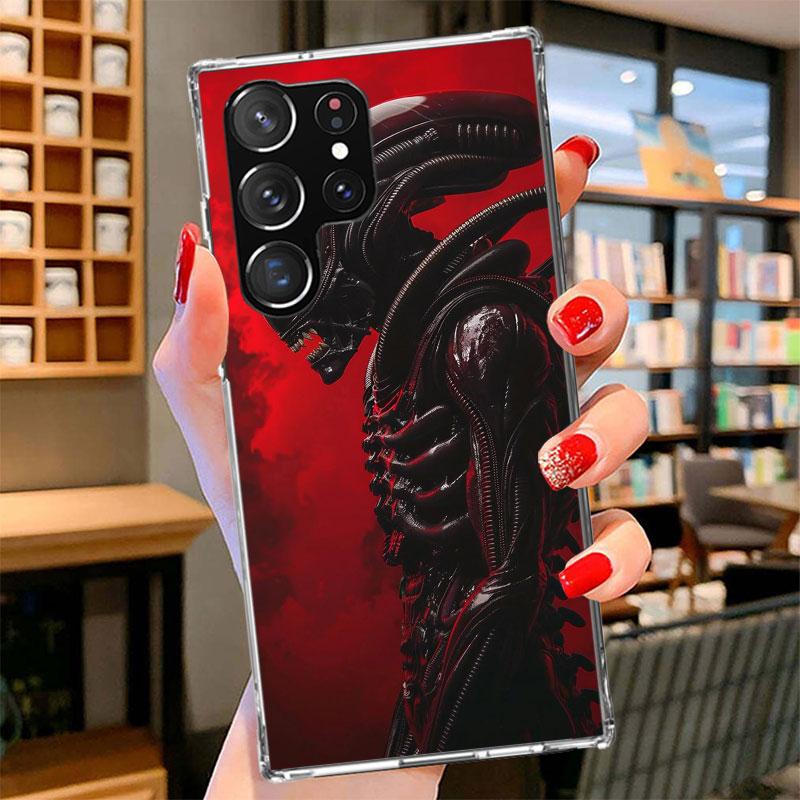 Крутой чехол для телефона A-Alien X-Xenomorph для Samsung Galaxy S26 S25 Edge S24 Ultra S23 S22 Plus S21 S20 FE Мягкий чехол-бампер Galaxy S