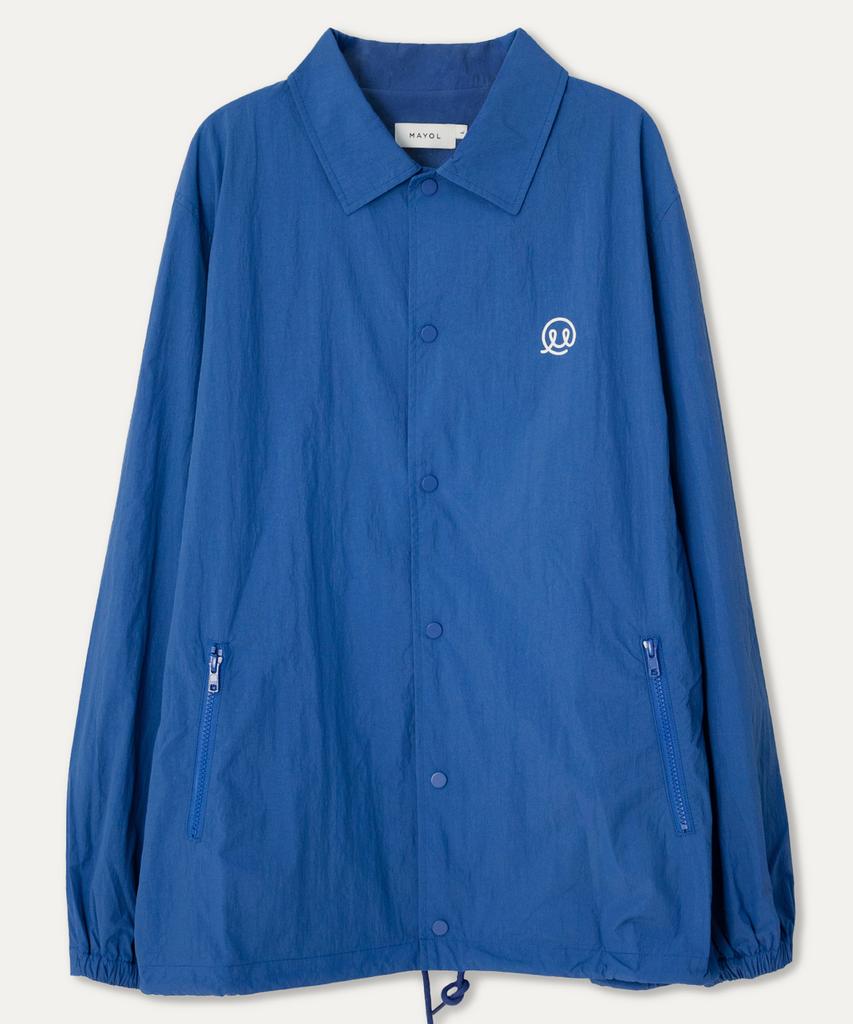 Mayol Lettering Print Coach Jumper_Blue