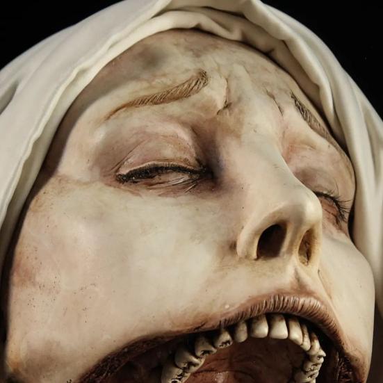 Украшение статуи Хэллоуина, долговечная реалистичная жуткая скульптура, устойчивая к атмосферным воздействиям, нетоксичная садовая декорация, реквизит для вечеринки в честь Хэллоуина, ежедневный показ