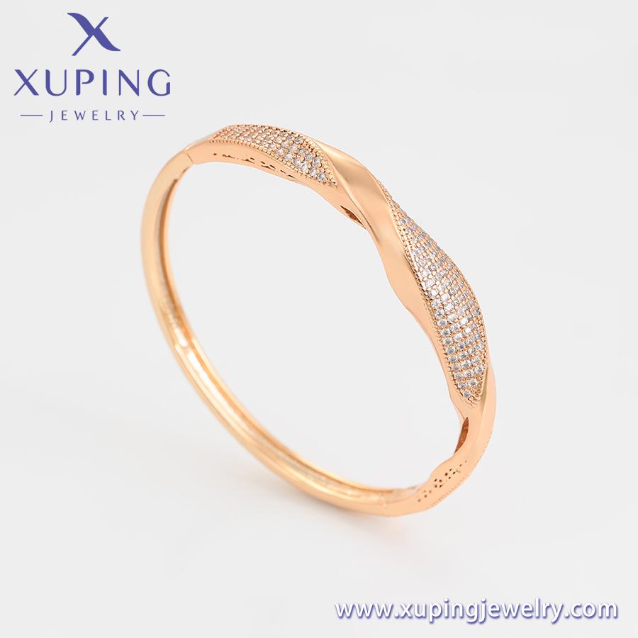 A00917741 Xuping Модный Роскошный Браслет Цвет Золота 18K Женский Роскошный Королевский Романтичный Модный Винтажный Браслет