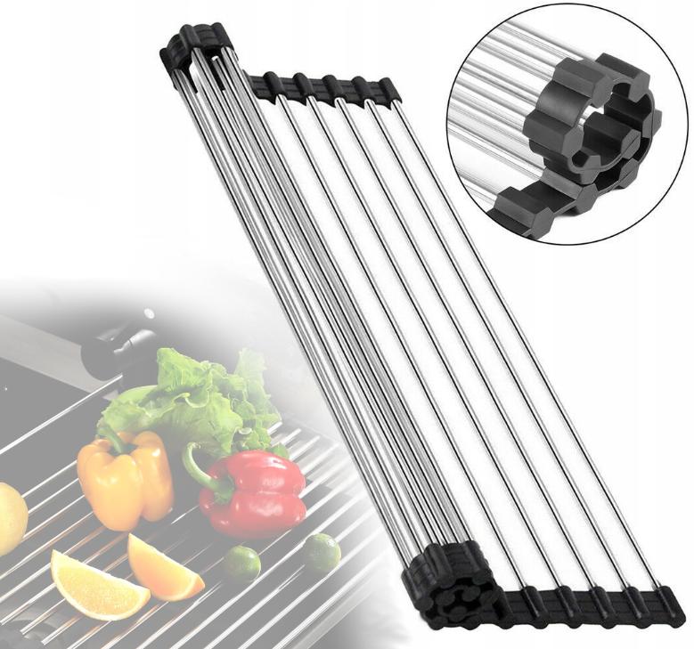 Roll-up drainer for the sink