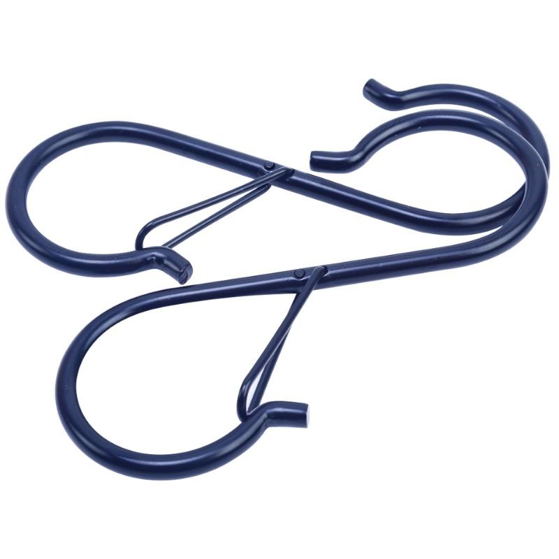 Ветрозащитный S-образный металлический крючок без сверления, ванная комната, защита от падения, хранение, S-образная пружинная защелка, крючок против отсоединения