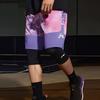 Li Ning Свободные шорты с принтом, мужские штаны, розовые, фиолетовые, синие, AAPS031-2