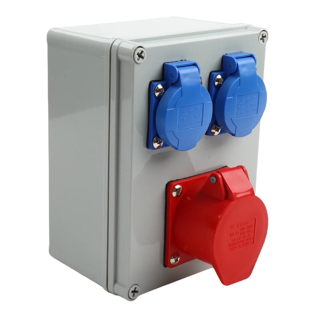 5.74*4*7.76in Wall Distributor Socket 220-250V 16A Sockets High-quality Materials Multifunctional Power Supply