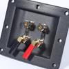 Многополосная wiring box 4 порта Параллельное подключение Высокомощный Терминальная коробка для динамиков Огнестойкая ABS Конструкция