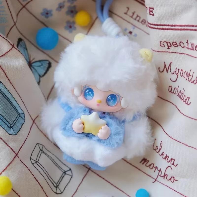 Настоящий Yooki супер милый Милая мягкая плюшевая кукла Брелок Подвеска Украшение изысканный подарок для девочки на день рождения фигурка игрушки